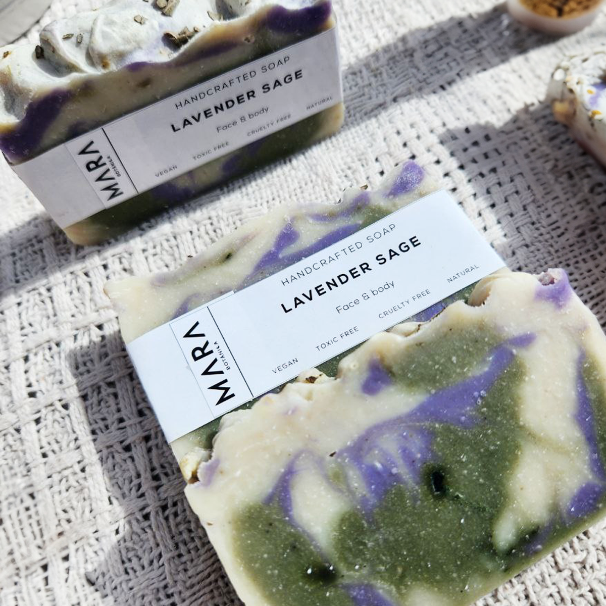 Handmade Lavender and Sage Soap