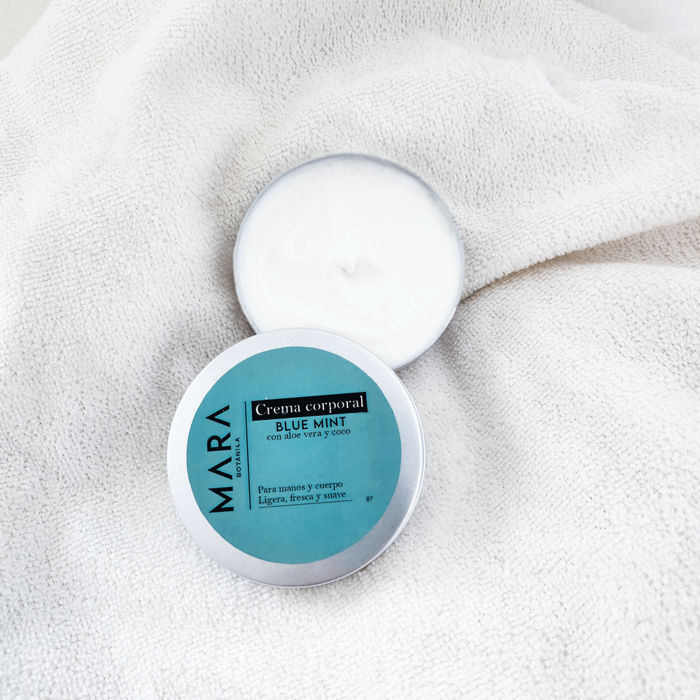 Crema corporal Menta Azul