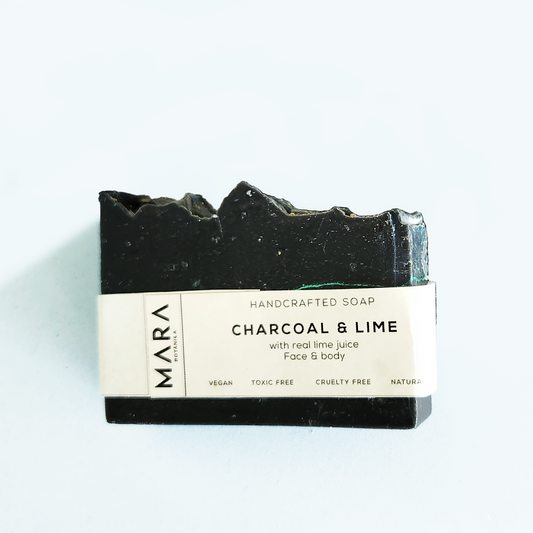Handmade Charcoal & Lime Soap